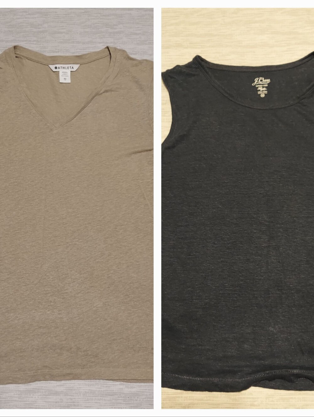 Linen Bundle Athleta Tee And J. Crew Tank Womens Xsmall